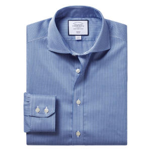 Charles Tyrwhitt Non-Iron Twill Shirt - Sky/Royal Blue
